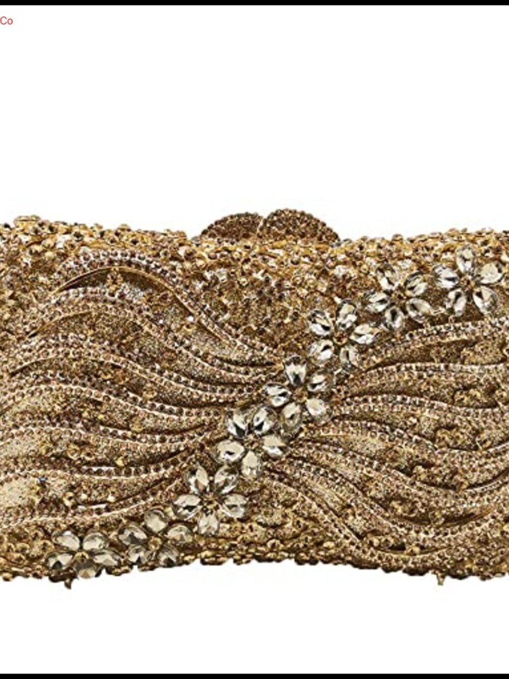 Crystal Clutch Evening Bag Rhinestone Floral Minaudiere Wedding Party Purse